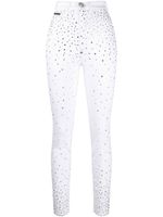 Philipp Plein jean skinny à ornements strassés - Blanc - thumbnail