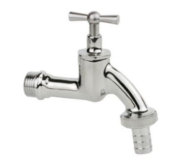 Kirchhoff Messing uitlaatventiel met T-greep, chroom, 1/2"ET x 3/4"ET x 1/2"mondstuk - 98619018
