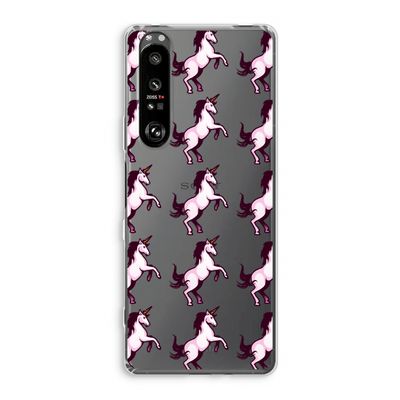 Musketon Unicorn: Sony Xperia 1 III Transparant Hoesje