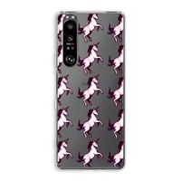 Musketon Unicorn: Sony Xperia 1 III Transparant Hoesje