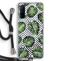 Geometrische jungle: OnePlus Nord CE 5G Transparant Hoesje met koord