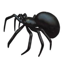 Opblaasbare spin van 91 cm - zwart - Horror thema of Halloween