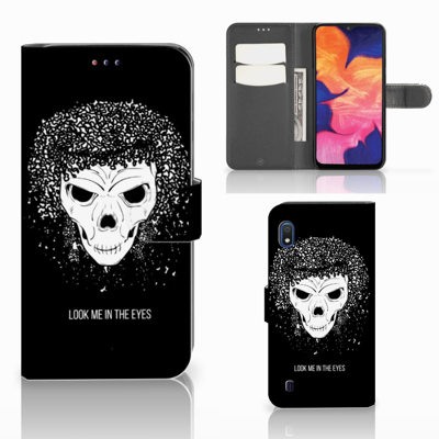 Telefoonhoesje met Naam Samsung Galaxy A10 Skull Hair