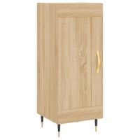 vidaXL Dressoir 34,5x34x90 cm bewerkt hout sonoma eiken - thumbnail