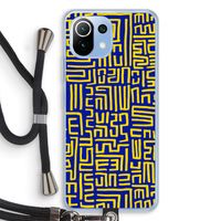 Majorelle Blue Print: Xiaomi Mi 11 Lite Transparant Hoesje met koord