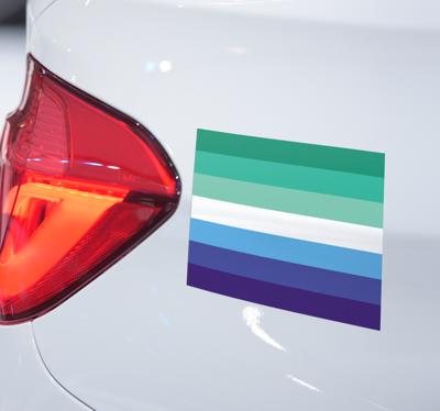 Homo vlag autosticker