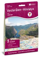 Wandelkaart 2811 Turkart Vesterålen Hinnøya Sør | Nordeca - thumbnail