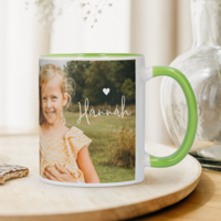 Mok met foto en tekst - Groen - 325 ml