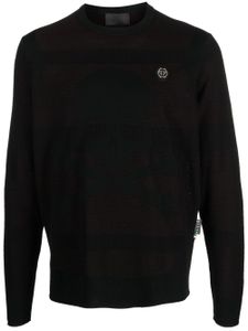 Philipp Plein pull Skull&Bones en laine mélangée - Noir