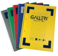 Gallery Traditional spiraalschrift ft A4, gelijnd, geassorteerde kleuren, 160 bladzijden - thumbnail