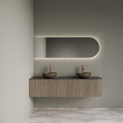 Badkamermeubelset Gliss Design Alluro 160 cm Links Corn Silk