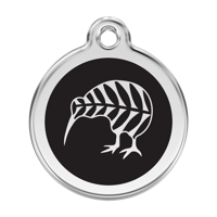 Kiwi roestvrijstalen hondenpenning large/groot dia. 3,8 cm - Reddingo