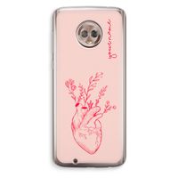 Blooming Heart: Motorola Moto G6 Transparant Hoesje