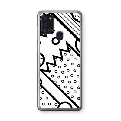 Pop Art #4: Samsung Galaxy A21s Transparant Hoesje