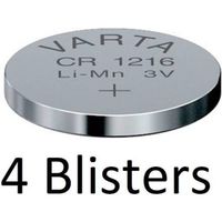 4 Stuks (4 Blisters a 1 st) Varta CR1216 Wegwerpbatterij Lithium - thumbnail