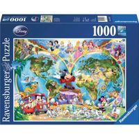 Disney's wereldkaart puzzel, 1000 stukjes