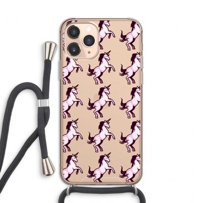 Musketon Unicorn: iPhone 11 Pro Transparant Hoesje met koord