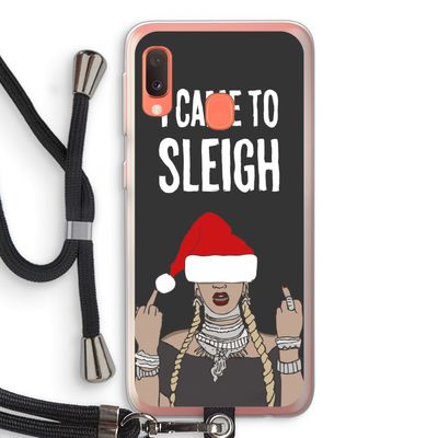 Came To Sleigh: Samsung Galaxy A20e Transparant Hoesje met koord