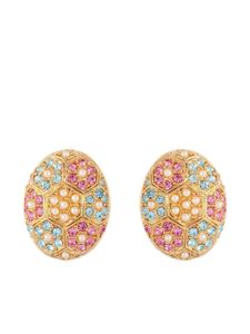 Susan Caplan Vintage x D'Orlan boucles d'oreilles serties de cristal (années 1980)