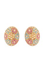 Susan Caplan Vintage x D'Orlan boucles d'oreilles serties de cristal (années 1980)