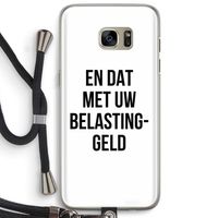 Belastinggeld: Samsung Galaxy S7 Edge Transparant Hoesje met koord
