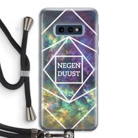 Negenduust ruimte: Samsung Galaxy S10e Transparant Hoesje met koord Negenduust ruimte: Samsung Galaxy S10e Transparant Hoesje met koord