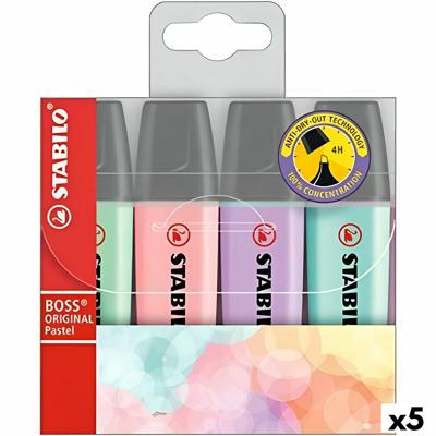 Fluorescerende Markeerstift Set Stabilo Boss Multicolour (5 Stuks)