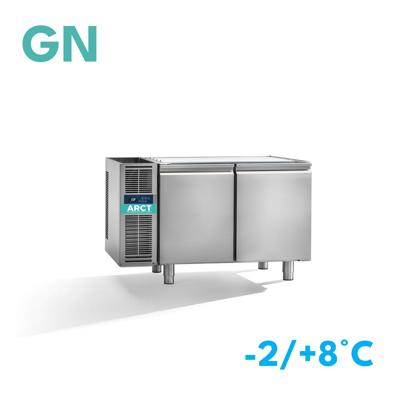 Dieptekoelwerkbank | 2 deurs GN | zonder werkblad | remote