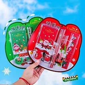8 stks/set kerst briefpapier set kerst klein cadeau cartoon student leerbenodigdheden inclusief potloden, gummen, linialen, puntenslijpers, notitieboekjes enz. miniinthebox