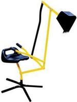 Outdoor actieve metalen graafmachine, geel en zwart