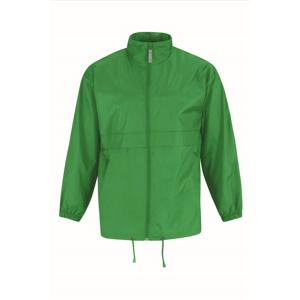 Windjas/windbreaker - heren - grasgroen - met capuchon