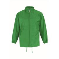 Windjas/windbreaker - heren - grasgroen - met capuchon