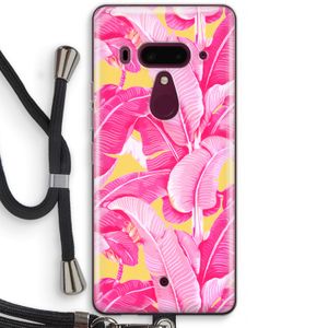 Pink Banana: HTC U12+ Transparant Hoesje met koord