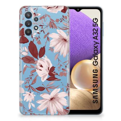 Smartphone hoesje Samsung Galaxy A32 5G Watercolor Flowers