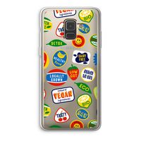 Fruitsticker: Samsung Galaxy A8 (2018) Transparant Hoesje