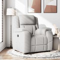 Fauteuil verstelbaar stof wolk grijs