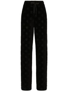 Dolce & Gabbana pantalon de jogging à logo DG - Noir