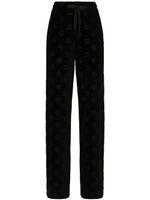 Dolce & Gabbana pantalon de jogging à logo DG - Noir