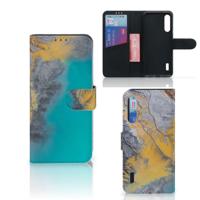 Xiaomi Mi A3 | Bookcase | Marble Blue Gold