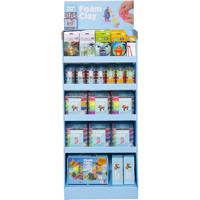 Foam Clay Vloerdisplay ® - zelf in te richten, h: 1560 mm, d: 390 mm, b: 580 mm, diverse kleuren, 102 eenh./ 1 doos Foam Clay Vloerdisplay ® - zelf in te richten, h: 1560 mm, d: 390 mm, b: 580 mm, diverse kleuren, 102 eenh./ 1 doos
