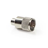 Nedis PL259-Connector | Male | Soldeer | 7.0 mm | Zilver | 25 Stuks | 1 stuks - CSVC43904ME CSVC43904ME - thumbnail