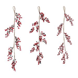 Mica Dercorations Kerstslinger Bes Bordeaux