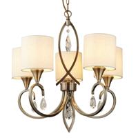 Searchlight Klassieke hanglamp Alberto 5-lichts antiek brons 1605-5AB