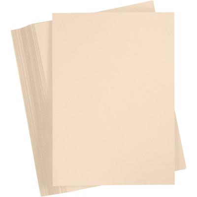 Creativ Company Gekleurd karton, a4, vel 210x297 mm, 180 gr, beige, 100 vel/ 1 doos