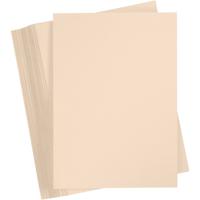 Creativ Company Gekleurd karton, a4, vel 210x297 mm, 180 gr, beige, 100 vel/ 1 doos