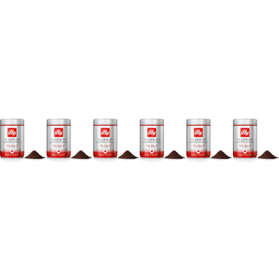 illy Classico - gemalen koffie - 6 x 250 gram