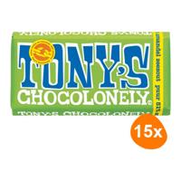 Tony's Chocolonely - Puur Amandel Zeezout - 15x 180g