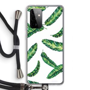 Lange bladeren: Samsung Galaxy A72 5G Transparant Hoesje met koord