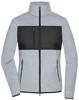 James & Nicholson JN1311 Ladies´ Fleece Jacket - /Light-Melange/Black - XS