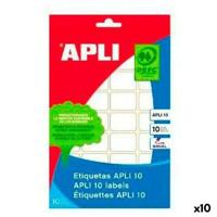 Klevende etiketten Apli Wit Papier 10 Lakens 25 x 40 mm (10 Stuks)